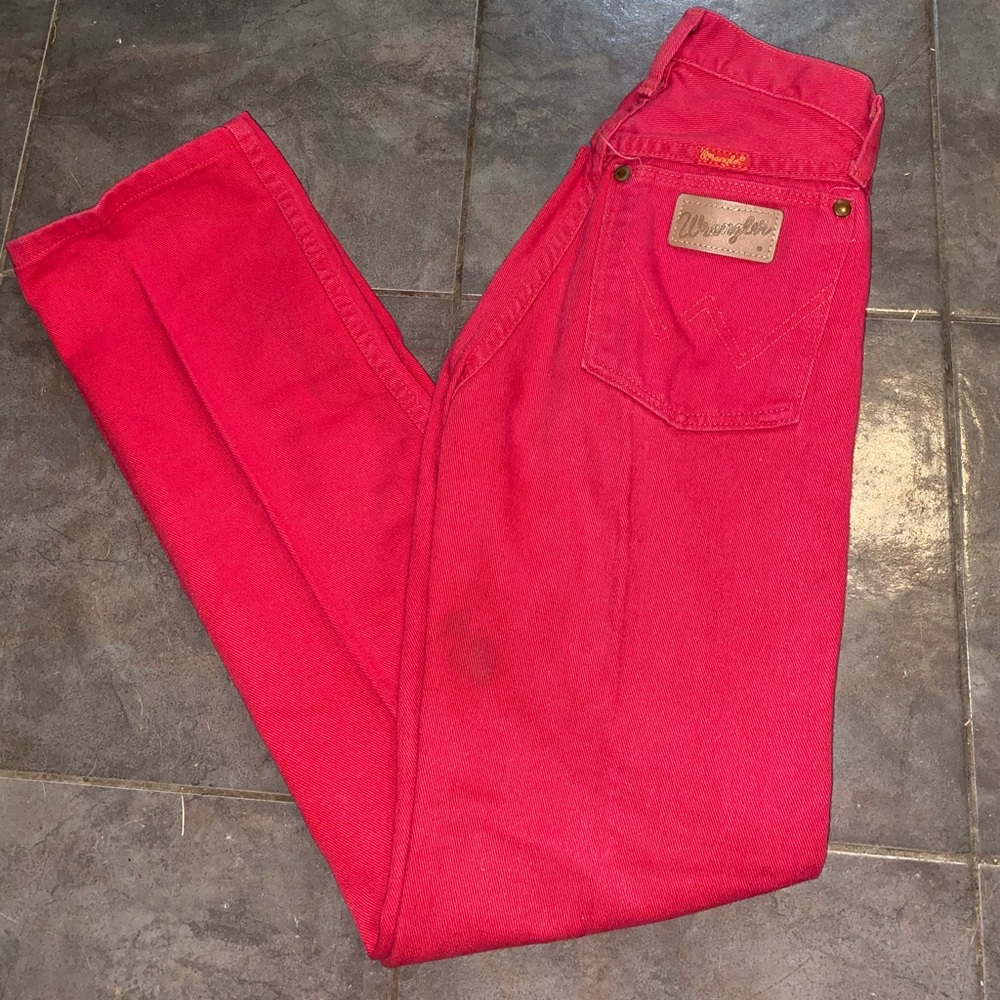 red vintage wranglers